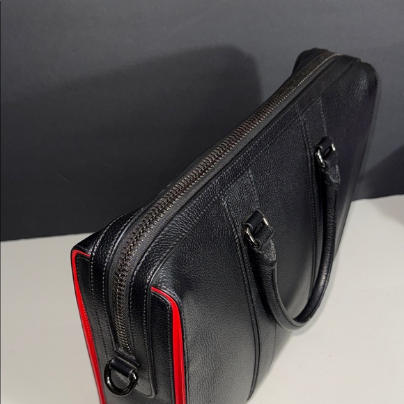 Christian Louboutin Black and Red Leather Large Briefcase - Picture 14 of 14